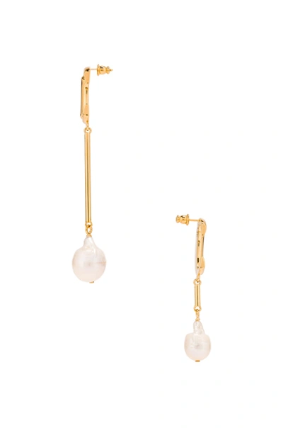 Shop Chloé C Drop Earrings In Pearl
