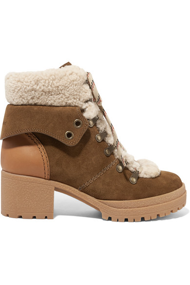 see by chloe shearling boots