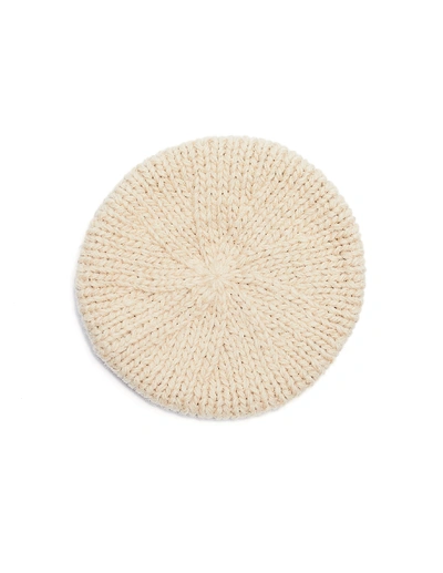 Shop Undercover Beige Wool Beret In White