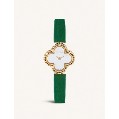 Sweet Alhambra Rose gold In Calf Green
