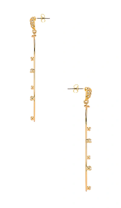Shop Ettika Oval Hoop Earring In Metallic Gold.