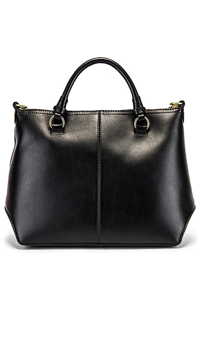 Shop See By Chloé Emy Small Suede & Leather Satchel In Black