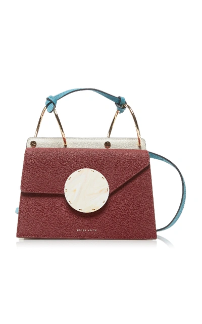 Shop Danse Lente Phoebe Bis Leather Shoulder Bag In Burgundy