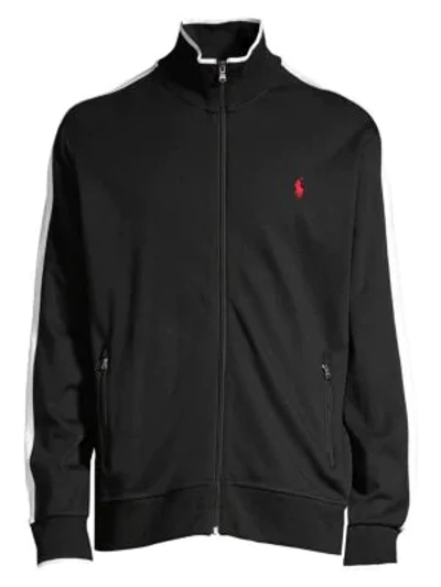 Shop Polo Ralph Lauren Interlock Track Jacket In Black