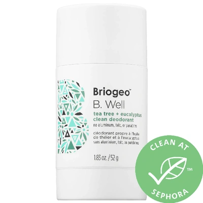 Shop Briogeo B. Well Tea Tree + Eucalyptus Clean Natural Deodorant 1.83 oz/ 52 G