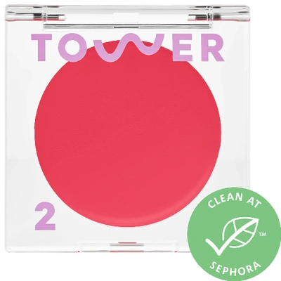 Tower 28 Beauty Beachplease Lip + Cheek Dewy Cream Blush Happy Hour 0.158 oz/ 4.5 G