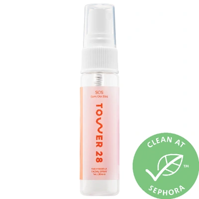 Shop Tower 28 Beauty Mini Sos Save. Our. Skin Daily Rescue Facial Spray 1 oz/ 30 ml