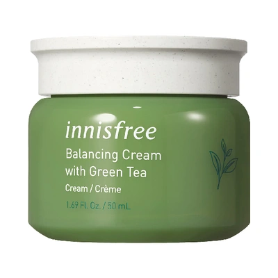 Shop Innisfree Green Tea Moisture-balancing Cream 1.69 oz/ 50 ml