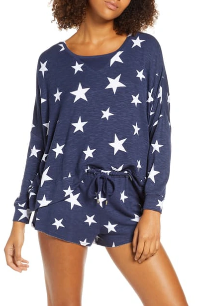 Shop Honeydew Intimates French Terry Sweatshirt In Silent Night Stars