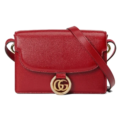 Shop Gucci Gg Ring Logo In New Cherry Red