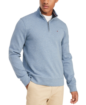tommy hilfiger quarter zip pullover