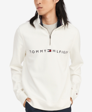 tommy hilfiger half zip pullover