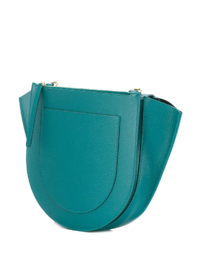 Shop Wandler Hortensia Leather Bag In Blue