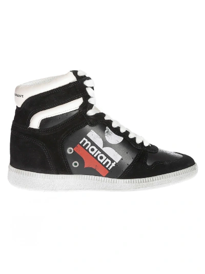 Shop Isabel Marant Tricolor Logo Sneakers