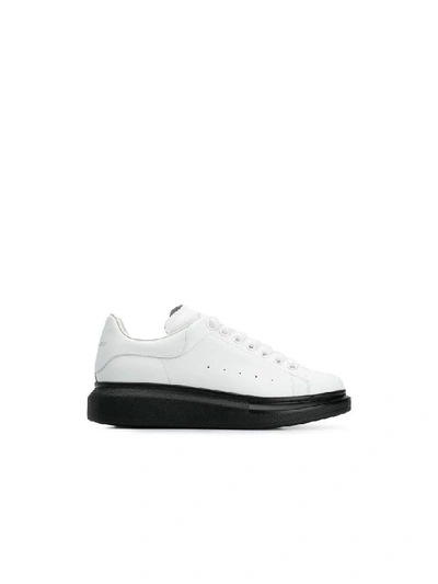 Shop Alexander Mcqueen Sneaker Pelle S.gomm In White Black