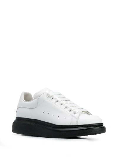 Shop Alexander Mcqueen Sneaker Pelle S.gomm In White Black