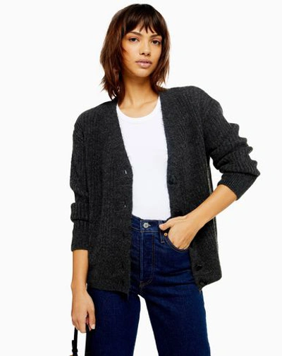 Shop Topshop Cardigans In Lead