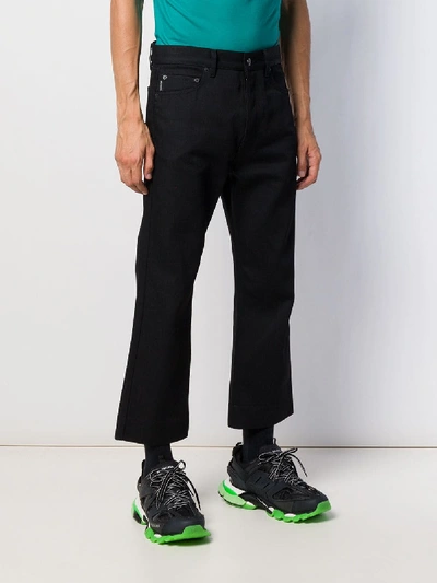 Shop Balenciaga Cotton Jeans In Black