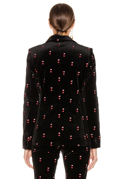 Shop Frame Classic Blazer In Noir Multi