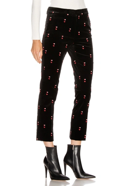 Shop Frame Cropped Perfect Trouser In Noir Multi