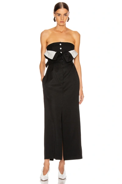 Shop Acne Studios Dagila Suit Dress In Black