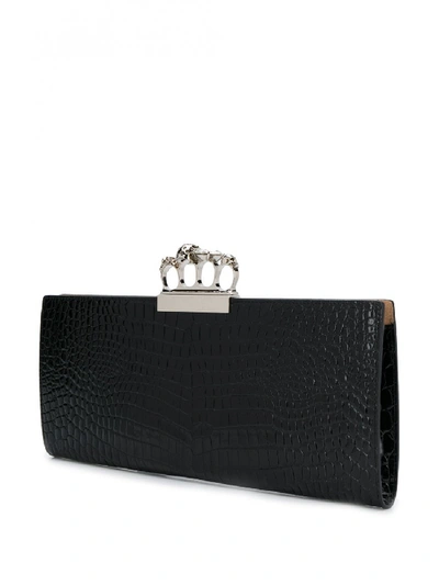 Shop Alexander Mcqueen Leather Flat Pouch