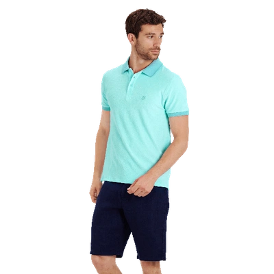 Shop Vilebrequin Men Terry Cloth Polo Shirt Solid In Blue