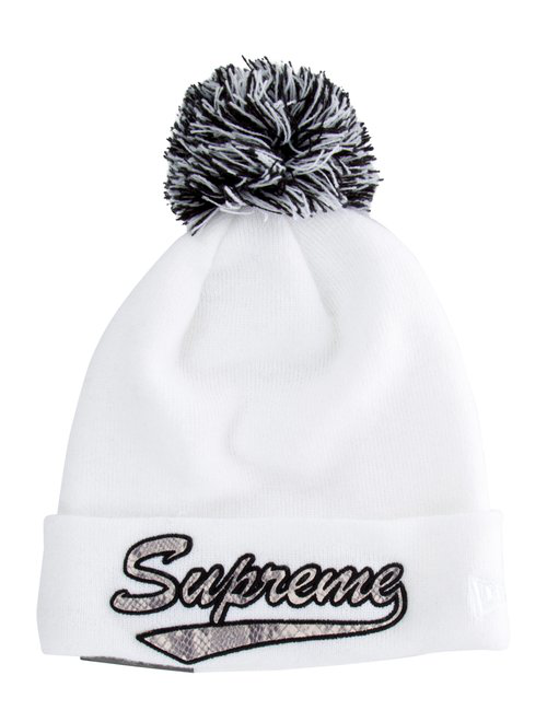 supreme new era snake script beanie