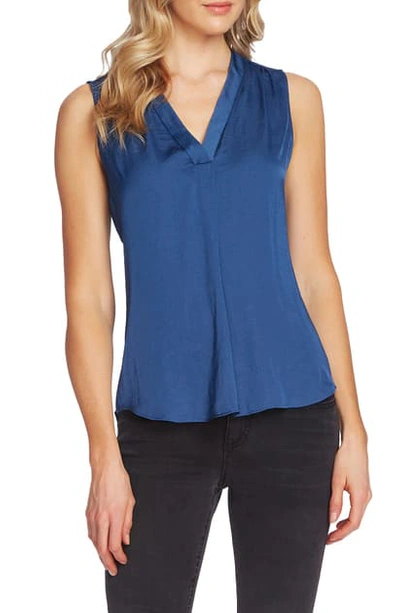Shop Vince Camuto Rumpled Satin Blouse In Cool Dusk