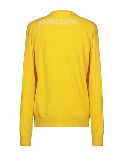 Shop Calvin Klein Jeans Est.1978 Calvin Klein Jeans Man Sweater Yellow Size S Wool, Cashmere