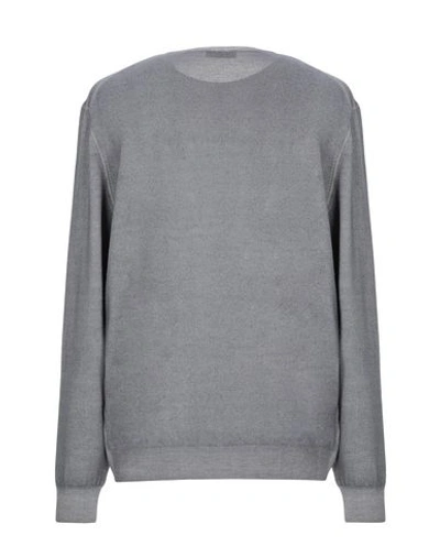 Shop Gran Sasso Man Sweater Lead Size 44 Virgin Wool
