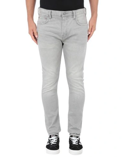 Shop Allsaints Denim Pants In Grey