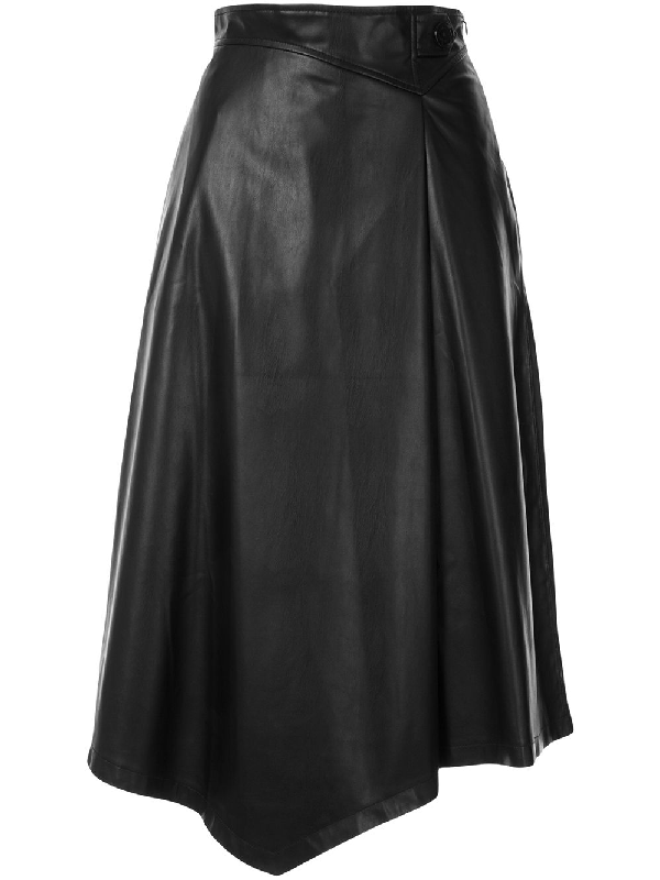 Loveless Asymmetric Midi Skirt In Black | ModeSens