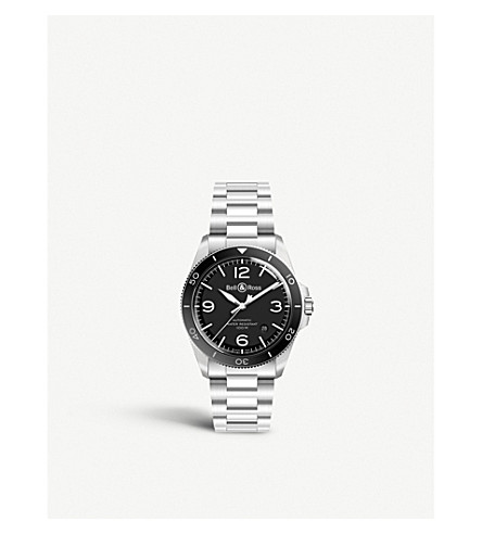 Bell Ross Brv292 Bl St Sst V2 92 Vintage Black Steel Watch