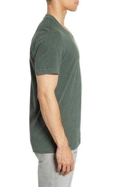Shop James Perse Short Sleeve V-neck T-shirt In Shamrock