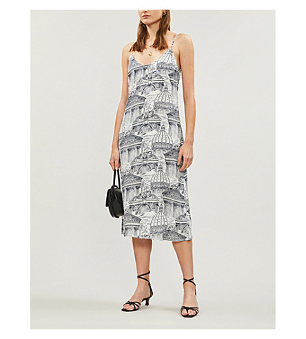 reformation roman midi dress