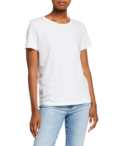 Shop Majestic Silk Touch Crewneck Tee In White