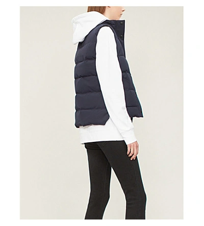 Shop Canada Goose Freestyle Sleeveless Shell-down Gilet In Elderberry