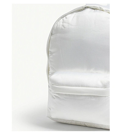 Shop Mm6 Maison Margiela Padded Nylon Backpack In White