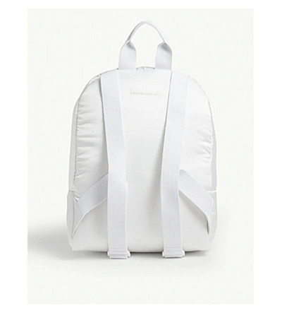Shop Mm6 Maison Margiela Padded Nylon Backpack In White