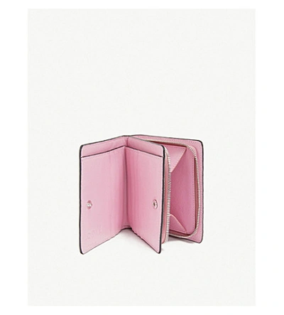 Shop Loewe Anagram-embossed Compact Leather Wallet In Candy