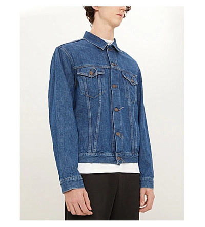 Shop Acne Studios 1998 Denim Jacket In Dark Blue