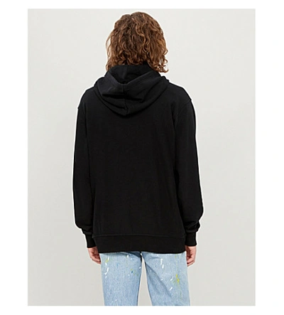 Shop Calvin Klein 205w39nyc Jaws Cotton-jersey Hoody In Black