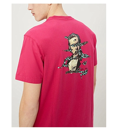 Shop Maharishi Graphic-print Cotton-jersey T-shirt In Infrared