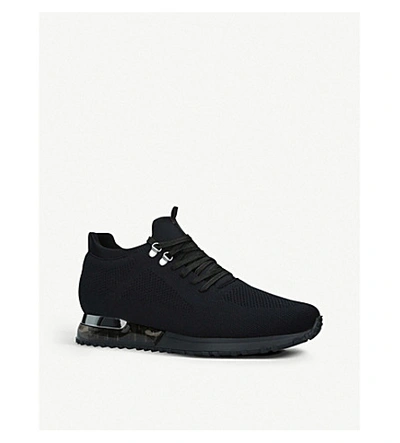 Shop Mallet Tech Runner Knit Trainers In Black