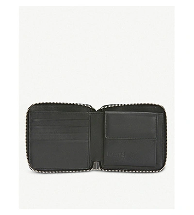 Shop Loewe Puzzle Leather Wallet In Blue Multitone