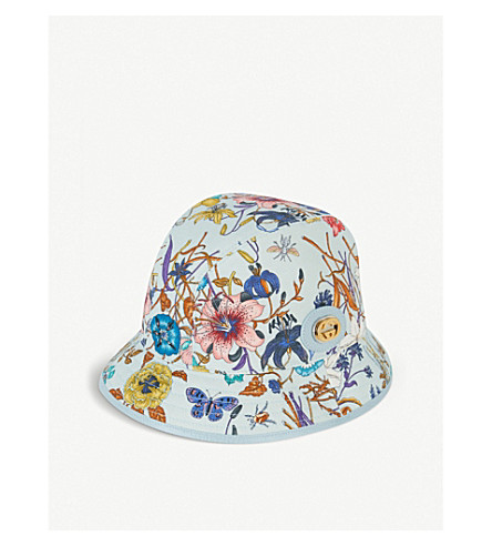 gucci floral bucket hat