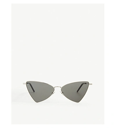 Shop Saint Laurent Sl303 Cat-eye Sunglasses In Silver