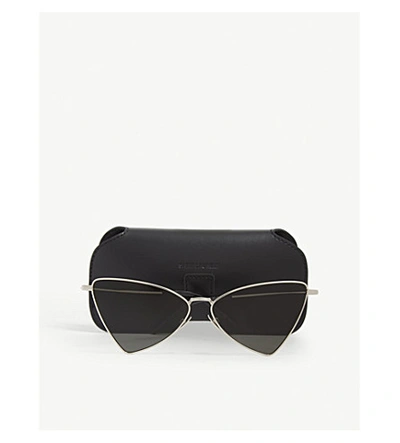 Shop Saint Laurent Sl303 Cat-eye Sunglasses In Silver