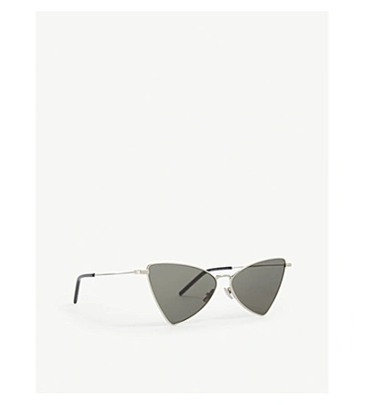 Shop Saint Laurent Sl303 Cat-eye Sunglasses In Silver